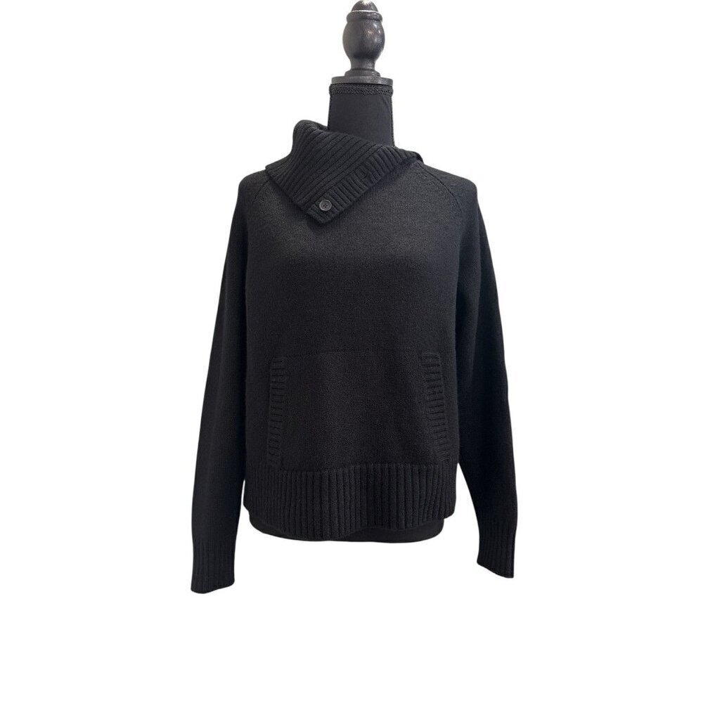 Kate Hill Women's Sweater Black Wool Blend Size Large